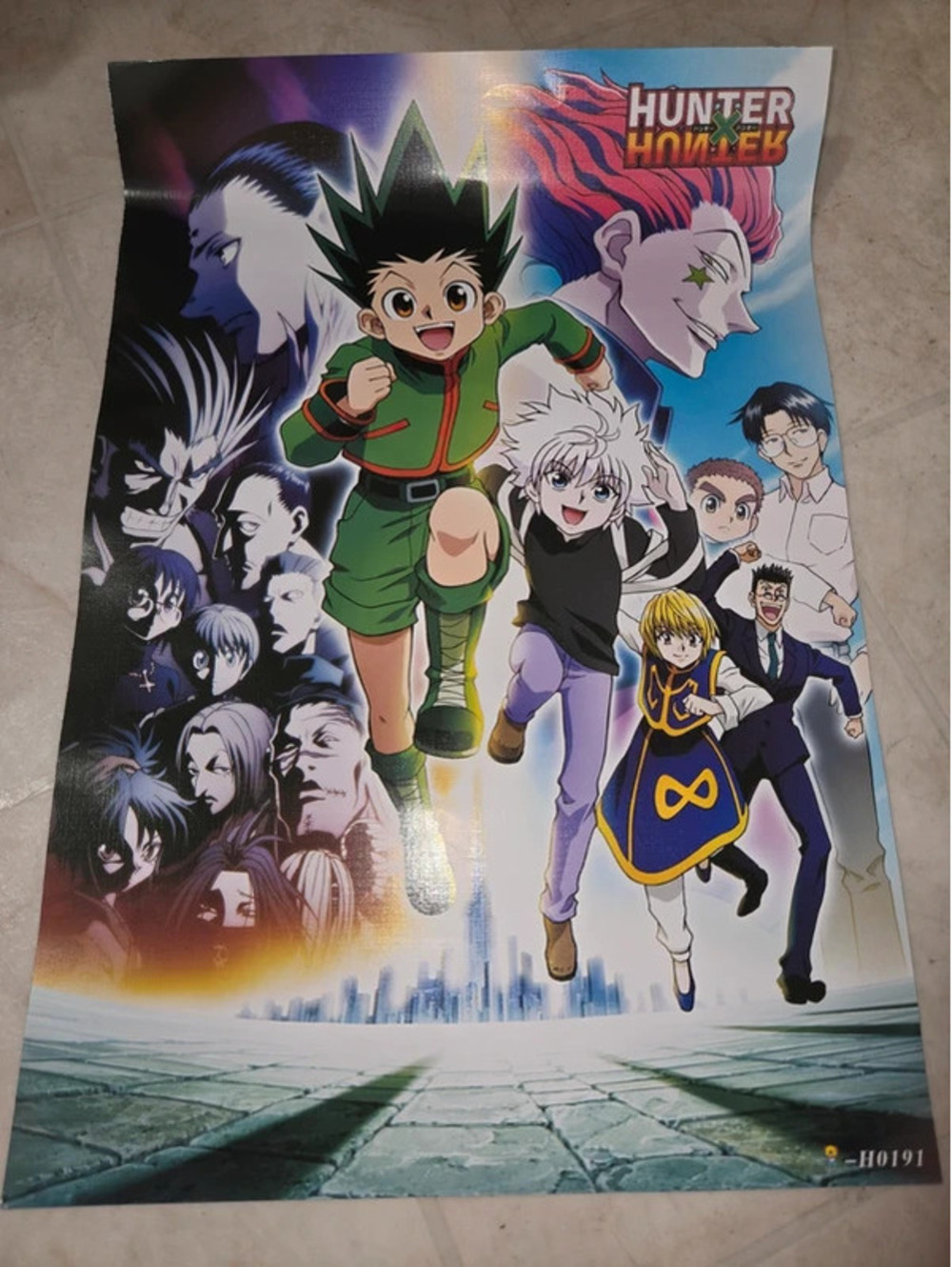 Anime poster with stickers